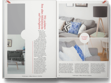 Magazin Beispiel 3 Magazin Formatierung